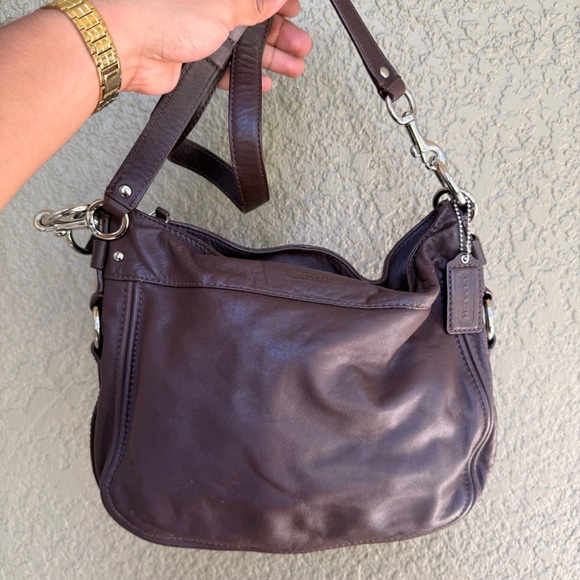 Coach Shoulder Bag Chocolate Brown - Picture 1 of 10